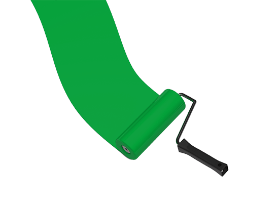 Green Paint Roller